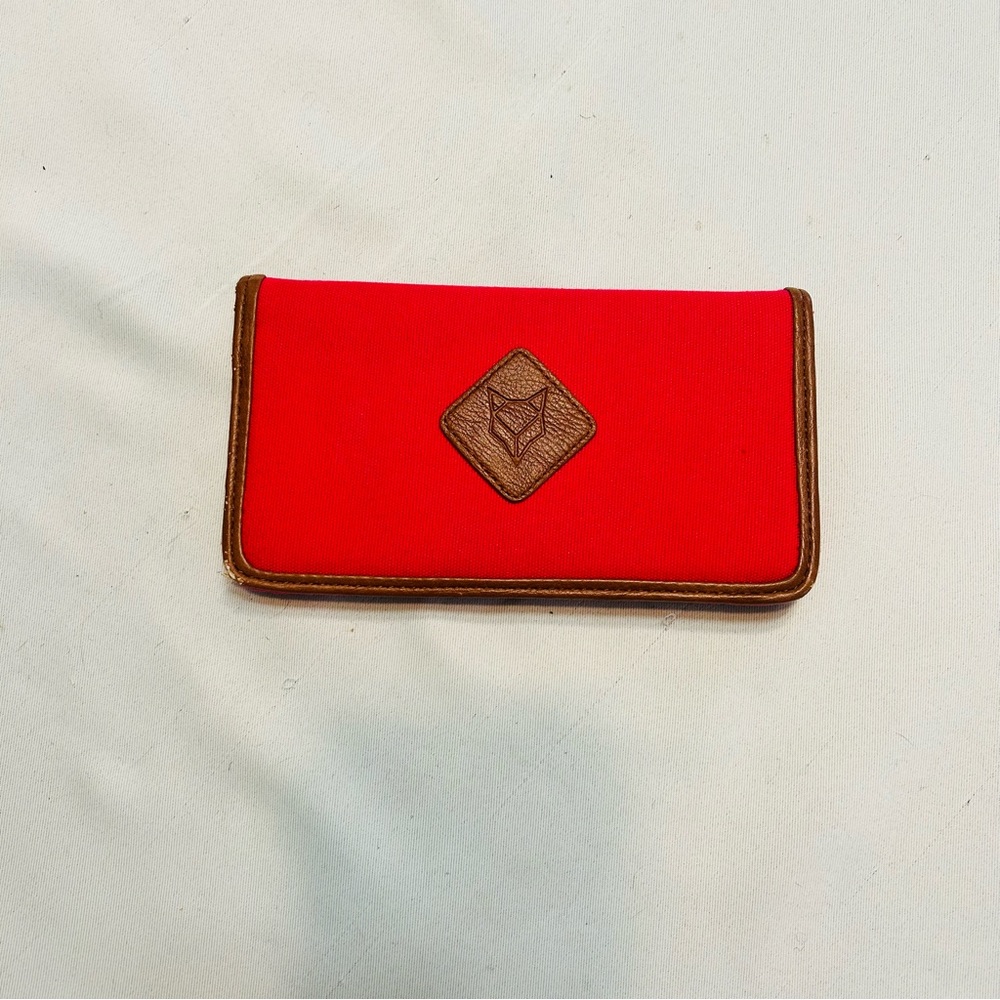 Pink and tan wallet